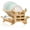 3-tier Upgrade (Bamboo), variant on Collapsible 2-Tier Bamboo Dish Drainer with Flatware Grid and Utensil Holder, Large Folding Countertop Drying Rack