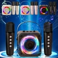 thumbnail image 3 of SDNall Microphone Microphone Audio Bluetooth Wireless Small Speaker Childrens Family Karaoke, 3 of 9