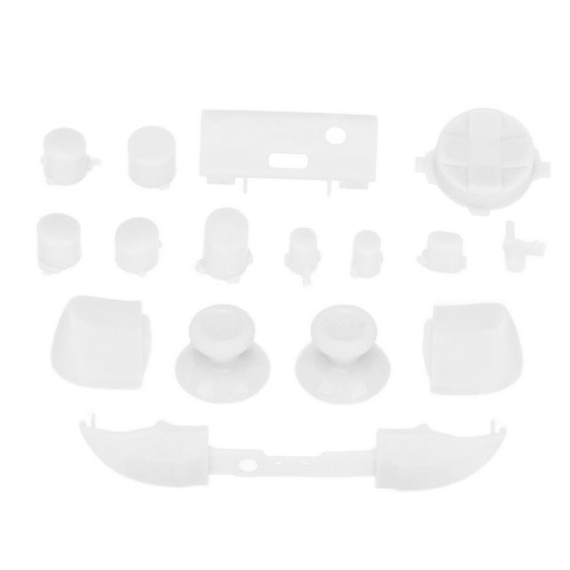 Juego completo de botones de repuesto para mando de juego, kits de accesorios para Xbox Series XWhite