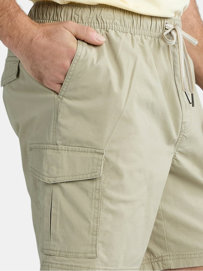George Men's Cargo Shorts, 8-inch Inseam, Pull-On Stretch Waist