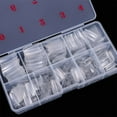 thumbnail image 3 of Scnwvu 1000Pcs French Acrylic False Nail Tips 10 Sizes with Case for Nail Art Salons (Clear+Natural), 3 of 6