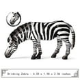 thumbnail image 7 of Ksopiavobs Realistic Zebra Figurine Plastic Zebra Family Set Wild Animal Figurine Set for Collection Desktop Decoration, Pack of 4, 7 of 7