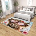 thumbnail image 4 of 4x5 Rug, Highland Cow Rug Washable Non Slip Soft for Living Room Bedroom, Funny Highland Cattle Area Rug, Farmhouse Animal Carpet, Highland Cow Home Decor & Gifts, 4 of 7