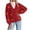 Red, variant on Women's Pumpkin Knit Cardigan, Long Sleeve Open Front Knitted Sweater, Fall Outwear Coat Tops, Kawaii Y2K Cute Funny Button Sweaters Fall Winter Causal Coat Cozy Loungewear