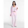 thumbnail image 3 of No Boundaries French Terry Zip-Up Hoodie Jacket, Women's Sizes XXS-XXL, 3 of 6