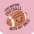 thumbnail image 4 of Inktastic I Love Watching Football with My Uncle Boys or Girls Baby Bib, 4 of 4