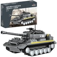 thumbnail image 1 of Army Tank Building Block Set - 340Pcs Armed Forces Toy Tank for Ages 10 and Up – Rotating Turret with Gun Attachment Army Tank Model Kit Compatible with All Major Brands of Building Blocks, 1 of 4