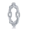 thumbnail image 2 of Daily Delight TheJewelryHut Designer Sterling Silver CZ Paperclip Ring, 2 of 2