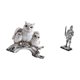 thumbnail image 5 of Juego de figuras de búho, estatua de búho, estatua de caballero, artesanías de animales, figura en miniatura de resina, coleccionable de escritorio, a, 5 of 8