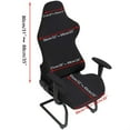 thumbnail image 3 of Ergonomic Office Computer Game Chair Slipcovers Stretchy Polyester Reclining Racing Gaming Chair Covers, 3 of 7