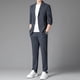 thumbnail image 3 of Traje de hombre primavera y otoño nueva moda crecer boda negocios casual dos piezas alta gama abrigo chaqueta, 3 of 4