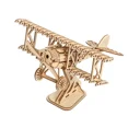 thumbnail image 3 of DIY Assemble Wooden Airplane Puzzles Toys Building Blocks Set Retro Mechanical 3D WW2 Plane for Children Adults Desk Models Gift, 3 of 15