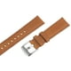 thumbnail image 3 of Rápido Desenganche Auténtico Cuero Reloj Banda 20mm Ancho Flor Vaca Cuero Reloj Correa para Hombres y Mujeres, Claro Marrón y Plata Tono, 3 of 8
