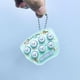 thumbnail image 1 of Push Bubble Keychain Portable Light up Bubble Game Juguete educativo sensorial Viaje Coche Avión Juguete Niños Adultos Regalos de cumpleaños Cesta de Verde Baoblaze Burbuja de empuje, 1 of 8
