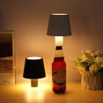 thumbnail image 3 of Labymos Rechargeable LED Table Lamp with 3 Color Temperatures, Round Acrylic Design, Touch Control, 2000mAh Battery, Black Finish, 3 of 7