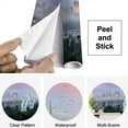 thumbnail image 4 of Peel and Stick Wallpaper Waterproof City from Hills Wall Mural Decor Self Adhesive and Removable 69in x 98in, 4 of 8