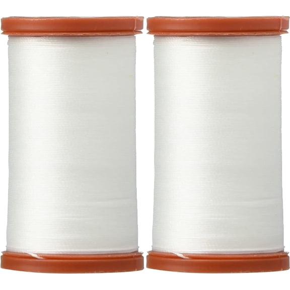 [2-PACK] -  Coats Extra Strong Upholstery Thread 150yds - White s964-0100