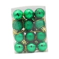 thumbnail image 1 of Adornos de bolas de Navidad Soledad 24 piezas colgantes para árboles de Navidad Verde, 1 of 10