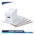 thumbnail image 6 of 5 Pcs Comic Book Storage Comic Book Box Holds 150-175 Comics Collapsible and Stackable Comic Short Box Moistureproof Comic Box, 6 of 8
