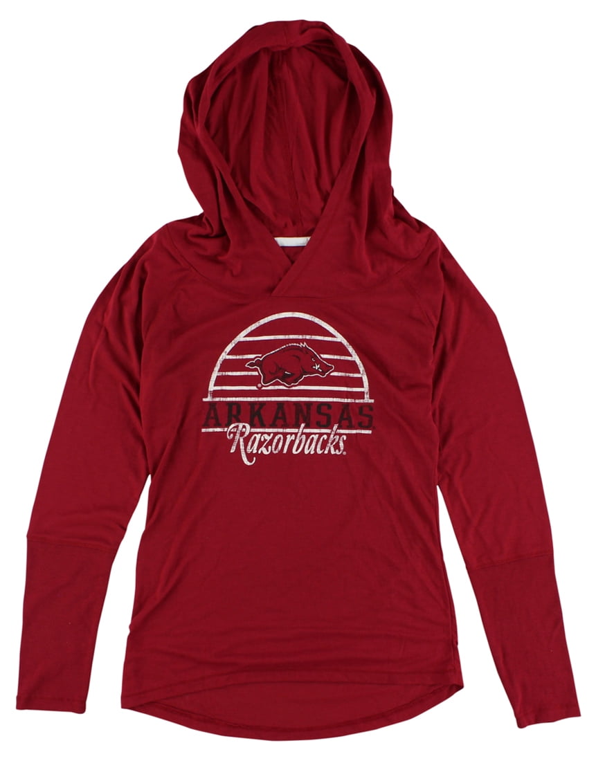Colosseum Womens Arkansas Razorbacks Liftie Long Sleeve T Shirt Red by