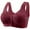 5# Wine, variant on Daisy Bras for Older Women 2026 New Daisy Bra for Seniors No Underwire Front Closure Wireless Snap Closing Bra Wine 40