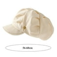 thumbnail image 4 of Newsboy Cap Adjustable Visor Beret Soft Cabbie Hat Octagonal Cap, 4 of 8