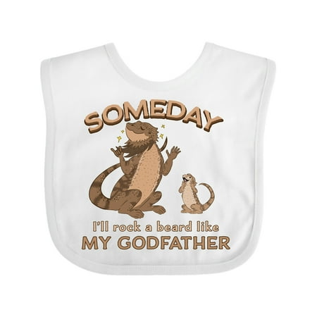 

Inktastic Someday I ll Rock a Beard Like My Godfather-Bearded Dragons Gift Baby Boy or Baby Girl Bib