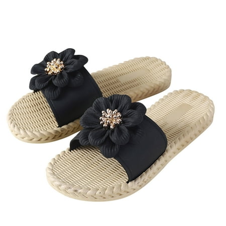 

Flip Flop Slippers Women Women s Summer Rome Style Flower Comfortable Light Slippers