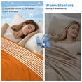 thumbnail image 2 of Burnt Orange Geometric Cooling Blanket, Lightweight Breathable Summer Throw Blanket with Double Sided Cold Effect, Country Greece Key Art Picnic Beach Blankets Bed Sheet for Hot Sleepers 50"x60", 2 of 8