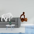thumbnail image 2 of Estatua Abstracta Moderna De Resina Que Representa Un Toro Y Un Pensador Humano. Figura Coleccionable Ideal Para La Entrada De La Oficina, Mesa, Escritorio, Estante O Decoración De Bodas., 2 of 8