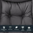 thumbnail image 5 of Resenkos Lounge Chair, Accent Armchair Leisure Chair,Accent Sofa Chair,Modern Polyester Fabric Lazy Chair with Steel Frame and Side Pocket-Gray, 5 of 10