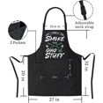 thumbnail image 2 of Funny Aprons For Men,Birthday Gifts for Dad，Mens Apron,Fathers Day Cooking BBQ Chef Grilling Apron, 2 of 5