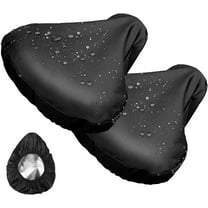 New Bike Seat Waterproof Cover, 2pcs Bicycle Seat Rain Covers with Elastic, Bike Cushion Seat Protector for Most Bikes, Rain and Dust Resistant, Outdoor Travel Accessories for Men & Women