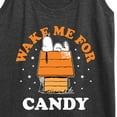 thumbnail image 3 of Peanuts - Wake Me For Candy - Women's Racerback Tank Top, 3 of 6
