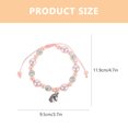 thumbnail image 4 of Pulsera de cuentas delicada para mujer, linda pulsera de cuentas con dije de unicornio, joyería para mujer, 4 of 7