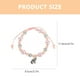 thumbnail image 4 of Pulsera de cuentas delicada para mujer, linda pulsera de cuentas con dije de unicornio, joyería para mujer, 4 of 7