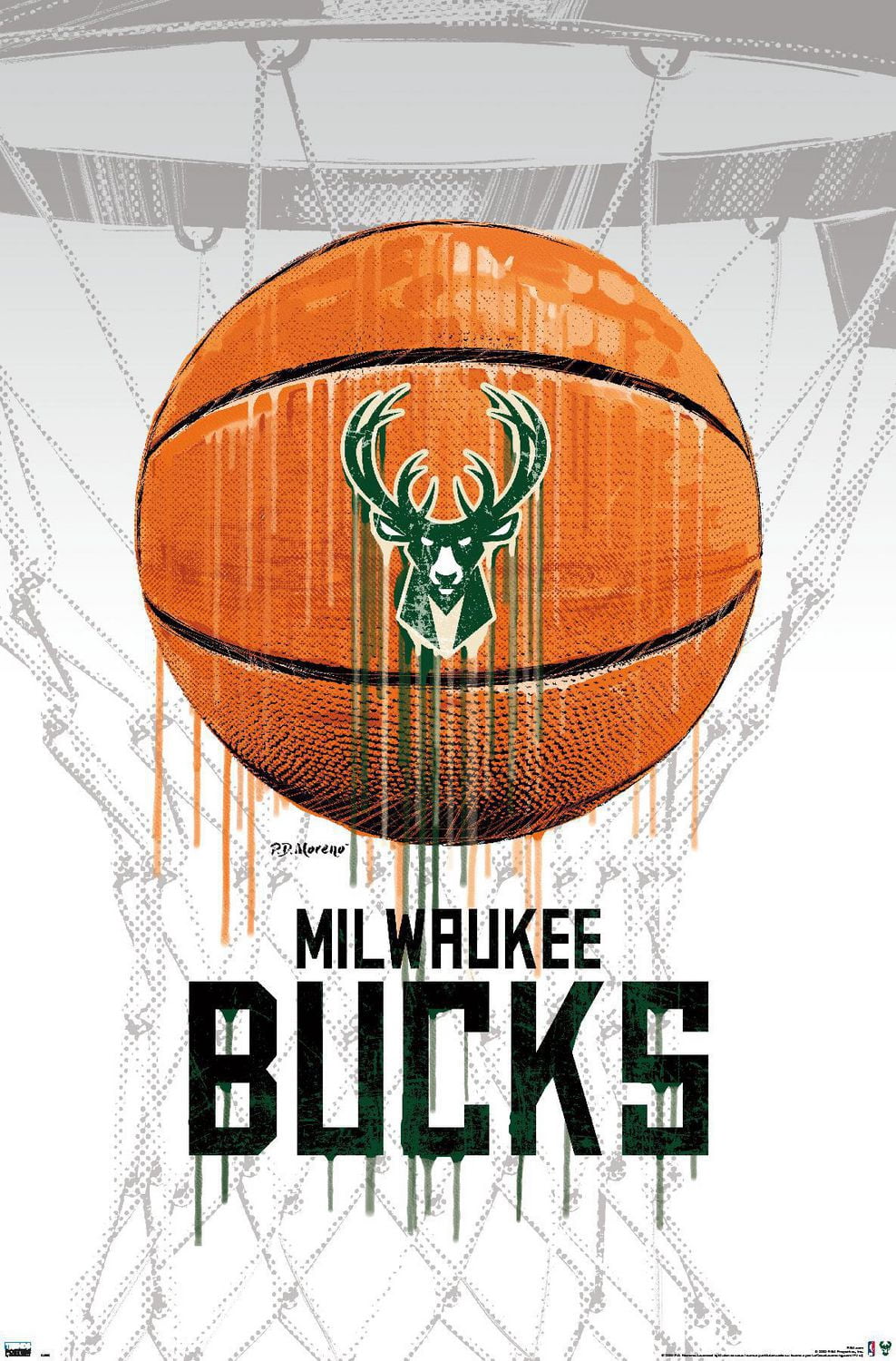 NBA Milwaukee Bucks - Ballon goutte à goutte 20