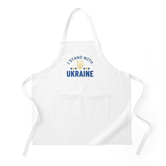 CafePress - I Stand With Ukraine - Kitchen Apron with Pockets, Grilling Apron, Baking Apron