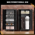 thumbnail image 5 of 73" Metal Garage Storage Cabinet with Wheels, Black Lockable Metal Cabinet with 2 Doors and 4 Adjustable Shelves, Rolling Steel Tool Organization for Garage, Home, Office, School, 5 of 7