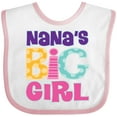 thumbnail image 3 of Inktastic Nana's Big Girl Girls Baby Bib, 3 of 4