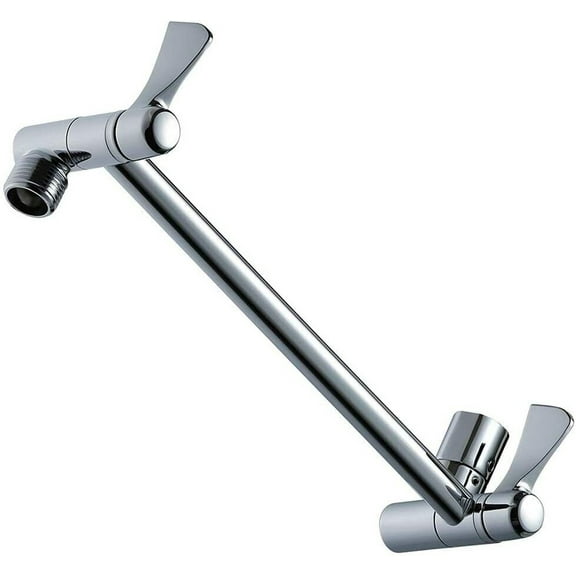 Costyle 11" Solid Brass Shower Head Extension Arm with Lock Joints Adjustable Height
