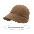 thumbnail image 5 of Guiexla Lady Outdoor Hat Sun Protection Anti-UV Wide Brim Solid Color Adjustable Drawstring Foldable Lightweight Gardening Travel Sun Cap Fisherman Hat, 5 of 8