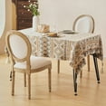 thumbnail image 4 of King Louis Back Side Chair Set of 2  French Country Dining Chairs Upholstered Linen Dining Room Chairs,Beige, 4 of 11