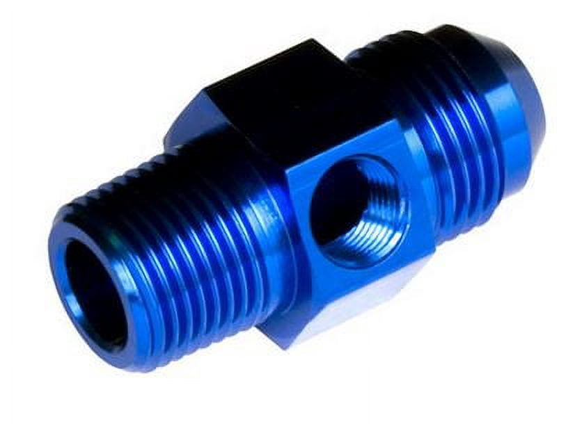 Red Horse Performance 9194-06-06-1 RHP9194-06-06-1 -06 MALE AN/JIC TO -06 (3/8") NPT MALE WITH 1/8" NPT HEX - BLUE