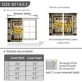 thumbnail image 2 of Farmhouse Sunflower Kitchen Curtains Country Yellow Floral Small Short Cafe Window Curtains Vintage Wooden Tier Curtains Rustic Plant Spring Bathroom Window Drapes Treatment Curtains (26x36 Inch), 2 of 6