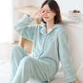 thumbnail image 1 of Pijamas cálidos de invierno para mujer, ropa de dormir gruesa de franela, conjuntos de salón de lana Coral para la familia y Navidad, ropa de noche, 1 of 4