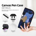 thumbnail image 2 of Kowoue Bluey Pattern Canvas Pen Case – Durable & Stylish Canvas Pencil & Makeup Bag with Dual Zipper Closure & Internal Mesh Pocket, 2 of 6