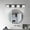 Black, variant on Modern 5-Light LED Vanity Light Fixture, Chrome Finish with Acrylic Light Shades, 37-Inch Length Energy-Efficient Bathroom Wall Sconce-Dimmable