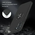 thumbnail image 2 of for Samsung Galaxy S21 FE /Fan Edition Hybrid 360 Degree Rotatable Metal Invisible Ring Stand Holder Fit Magnetic Car Mount Slim Cover ,Xpm Phone Case [Black], 2 of 9