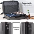 thumbnail image 5 of 2 Piece Luggage Set, 20"+28" ABS Lightweight Expandable Suitcase With TSA Lock And 360 Degree Spinner Wheels For Women Men Travel, 5 of 9